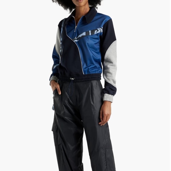 Ganni x Ahluwalia Cloudburst Colorblock Track Jacket size 42 US size 12 M-L-XL - Picture 3 of 16